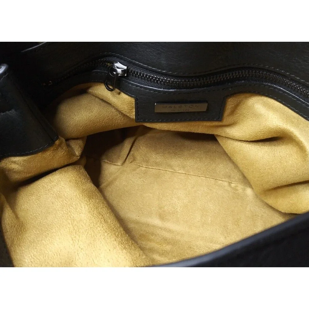 Heritage black leather